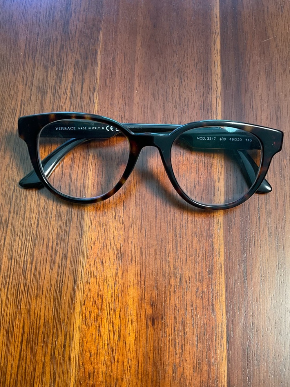 Versace Tortoise Eyeglasses Frames - Picture 3 of 9